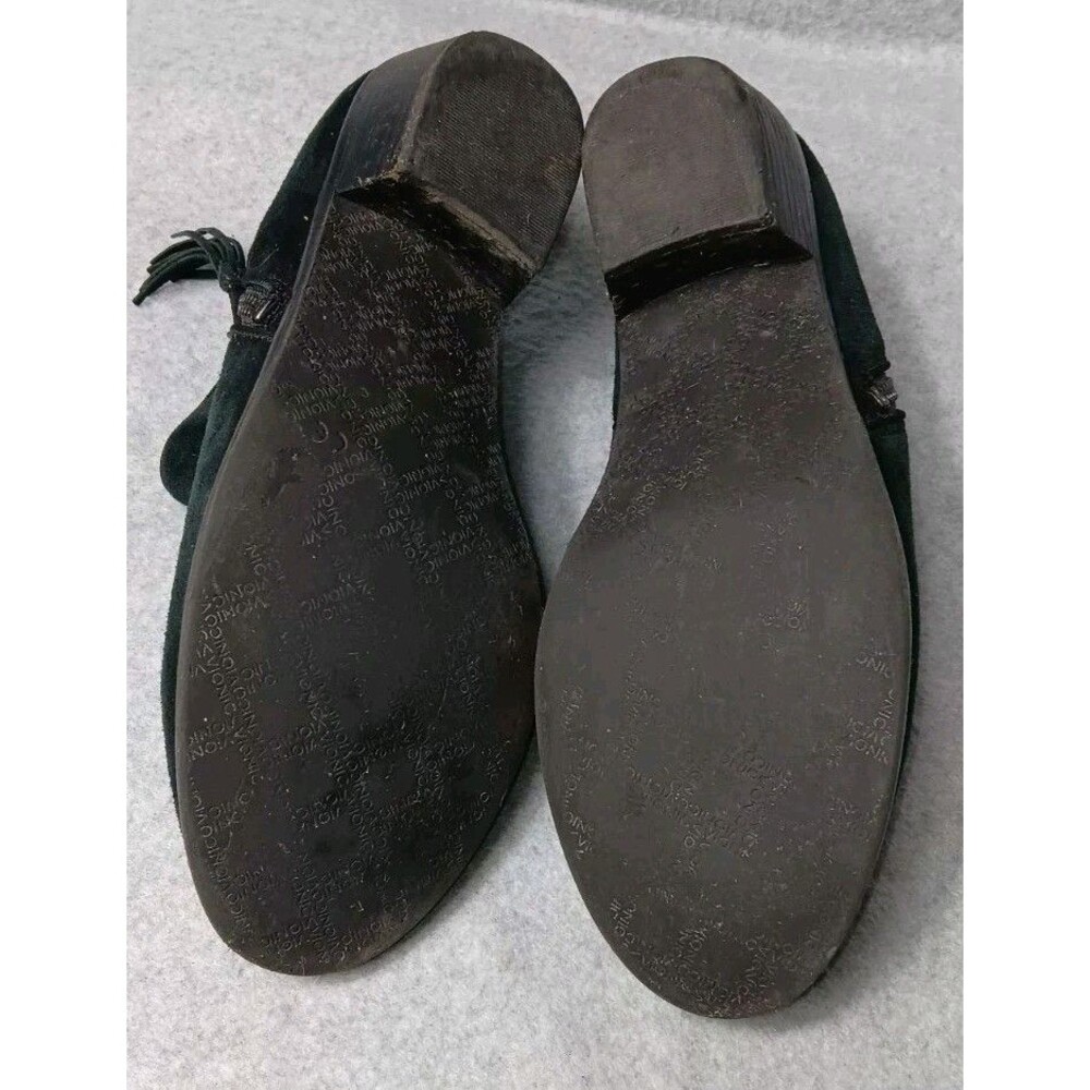 Vionic Joy Serena Suede Ankle Boots 9.5 Black Side Zip Tassel Casual Comfort - Picture 10 of 12